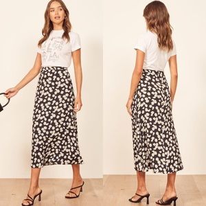 REFORMATION Daisy Print Maxi Skirt